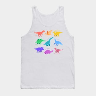 Cute Colorful Dinosaur Character for kids Tank Top
